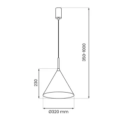 Lampa wisząca CAPITAL NAVY Niebieska Metalowa 1xGX53 32cm * Eko-light Hot
