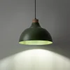 Lampa Wisząca CAP Zielony Metalowy Klosz 1xE27 34cm * TK Lighting Outlet