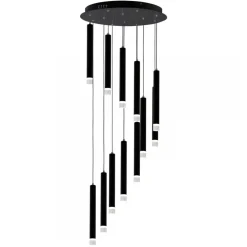 Lampa Wisząca CARBON Czarny 12W LED 45cm * Eko-light Sale