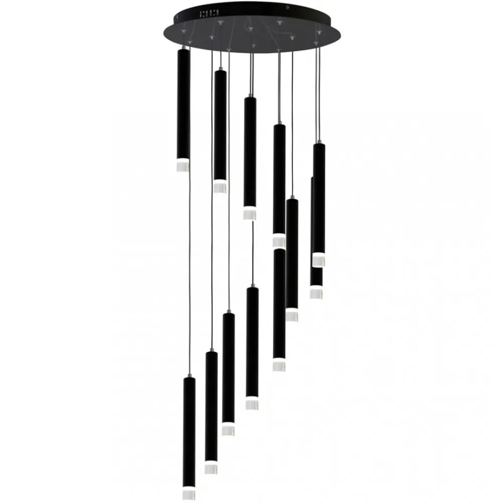 Lampa Wisząca CARBON Czarny 12W LED 45cm * Eko-light Sale
