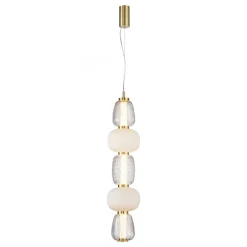 Lampa Wisząca CARO Złoty Szklane Klosze 40W LED 17cm * Eko-light