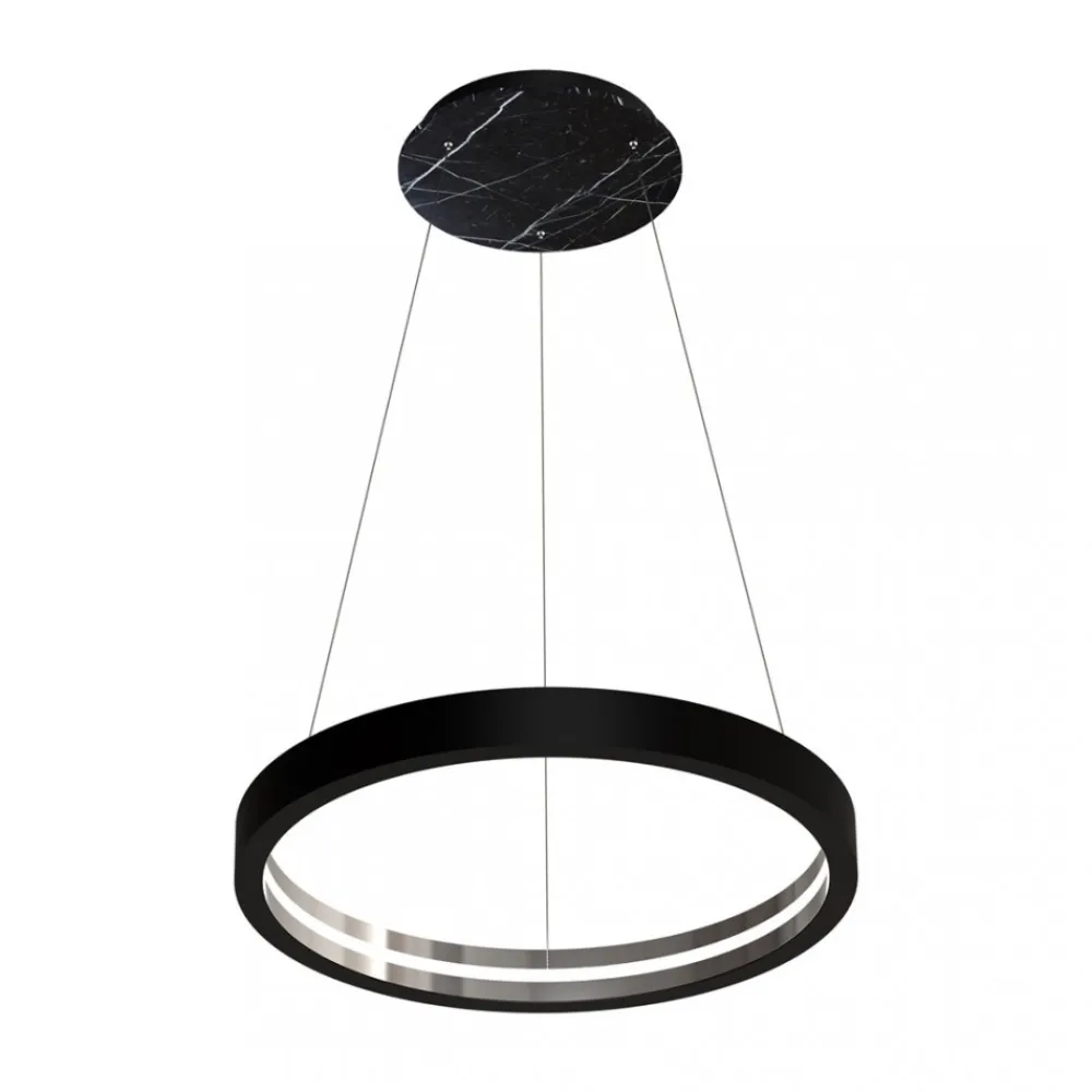 Lampa Wisząca CASSIOPEIA Czarny Marmur 8,5W LED 70cm * Eko-light