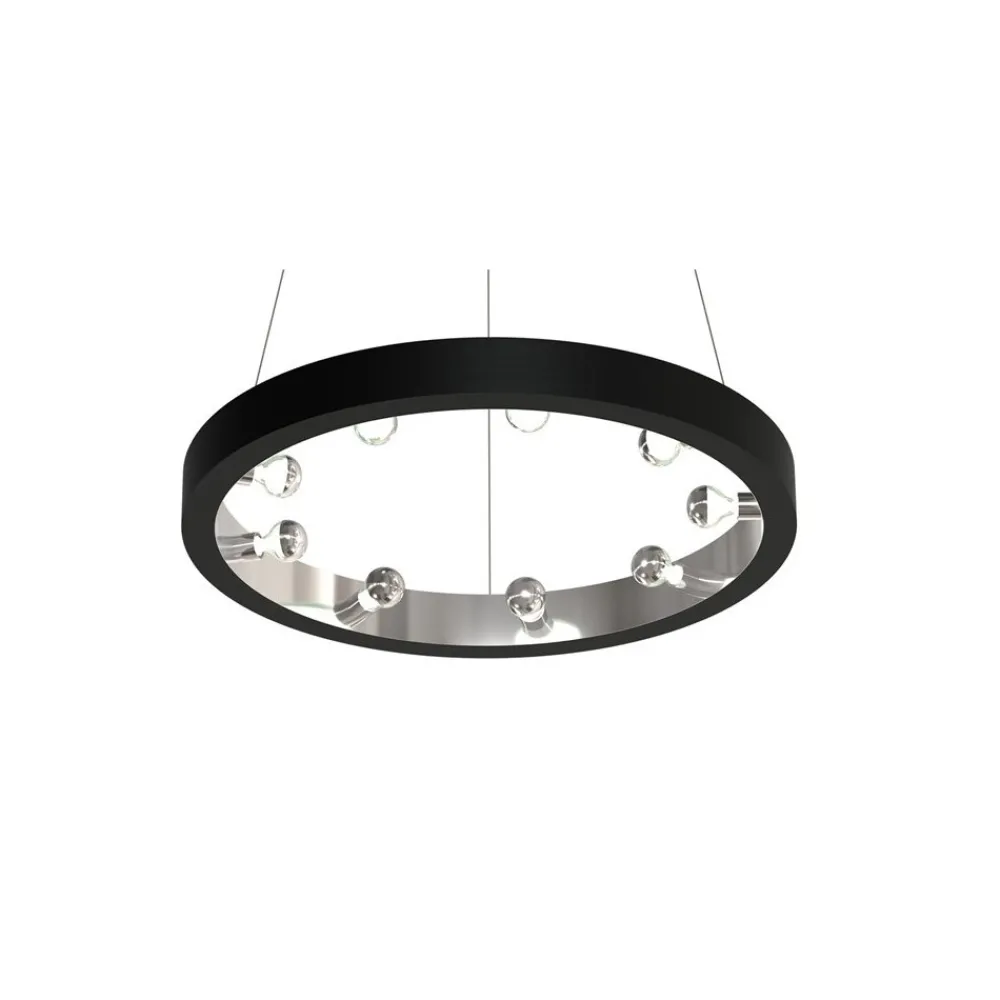 Lampa Wisząca CASSIOPEIA Czarny Marmur 9xE14 70cm * Eko-light Hot