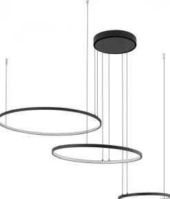 Lampa Wisząca CIRCOLO Czarny 45W 4000K 30,45,60cm * Nowodvorski