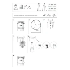 Lampa Wisząca CIRCOLO Czarny 18W LED 3000K 45cm * Nowodvorski Sale