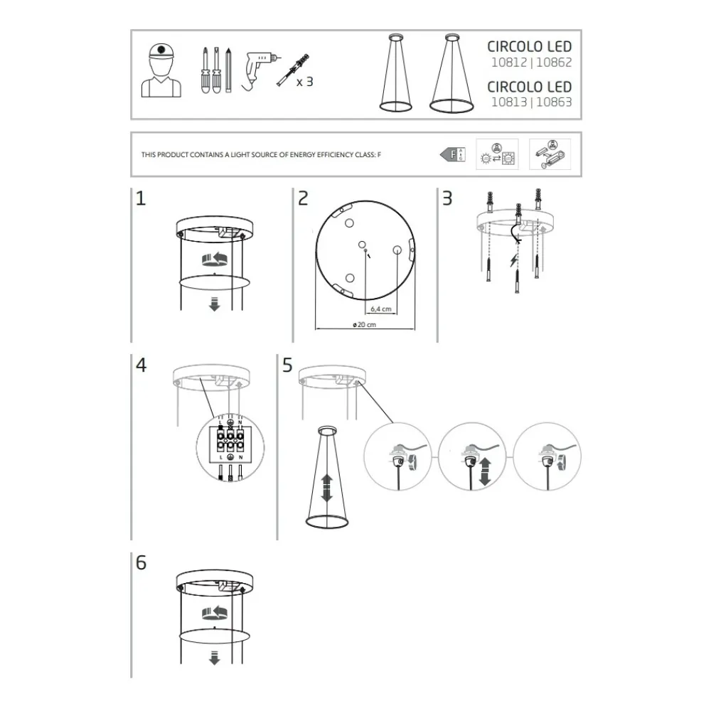 Lampa Wisząca CIRCOLO Czarny 21W LED 3000K 60cm * Nowodvorski Hot