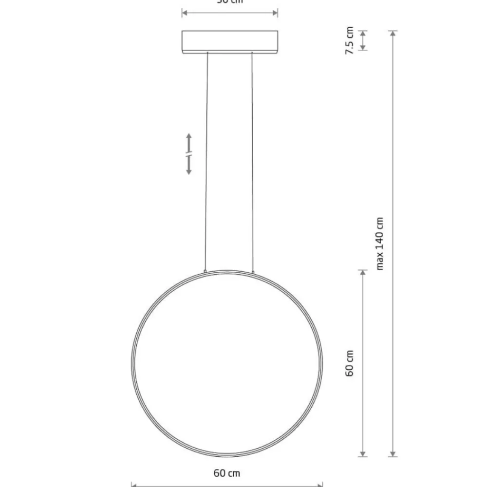 Lampa wisząca CIRCOLO LED M oliwkowa 21W 3000K * Nowodvorski Best