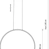 Lampa Wisząca CIRCOLO P Czarny 21W LED 3000K 60cm * Nowodvorski New