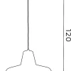 Lampa Wisząca CLASS Czerwony Biały Metalowy Klosz 1xE27 36cm * Luminex Online