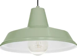 Lampa Wisząca CLASS Zielony Biały Metalowy Klosz 1xE27 36cm