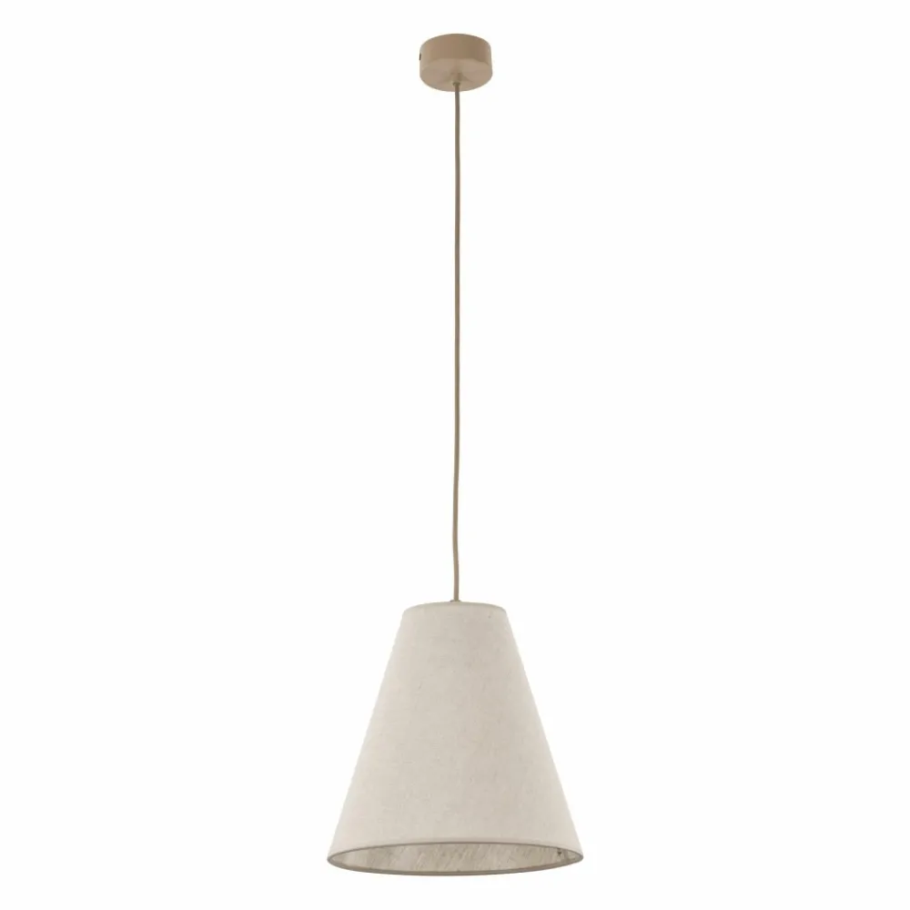 Lampa wisząca CONEA sabia beżowa 1xE27 * TK Lighting Sale