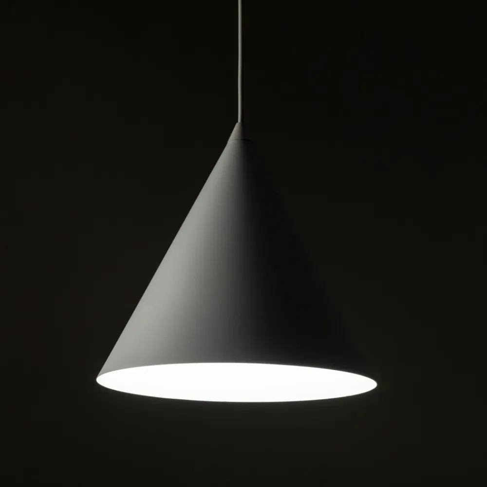 Lampa Wisząca CONO Biały Metalowy Klosz 1xE27 25cm * TK Lighting Outlet