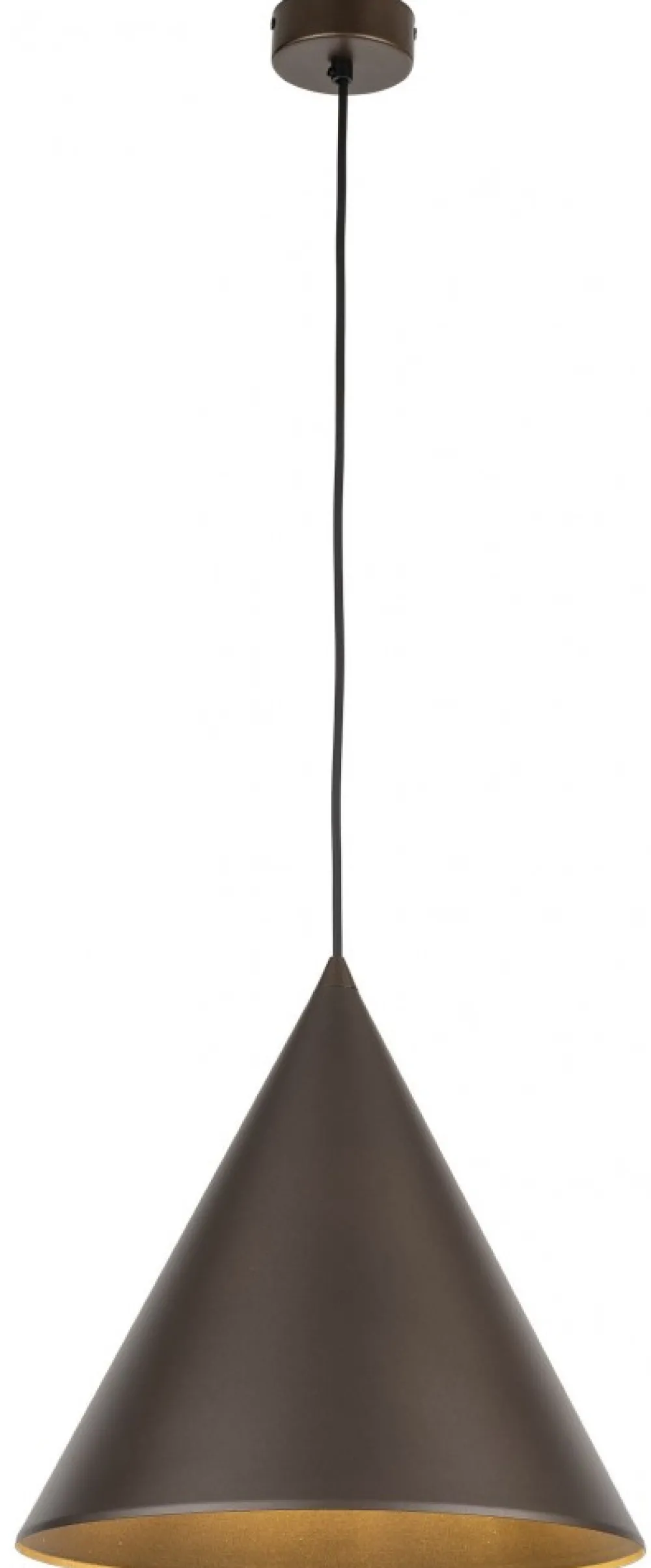 Lampa Wisząca CONO Brązowy Metalowy Klosz 1xE27 32cm * TK Lighting Hot