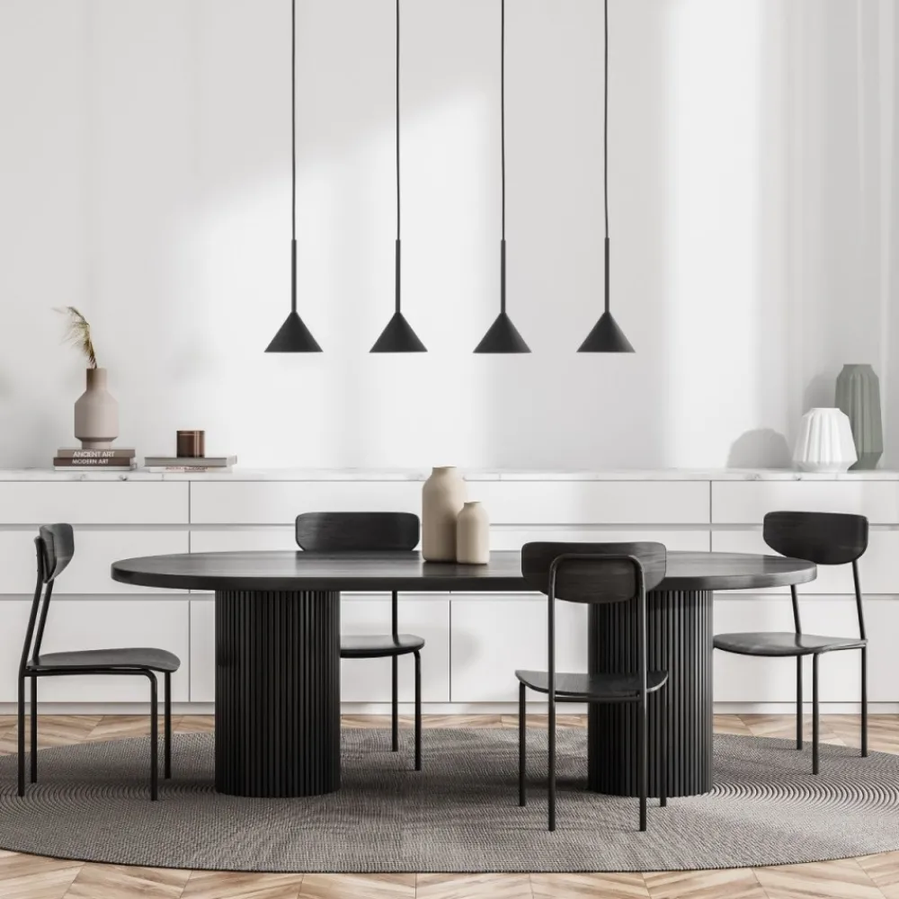 Lampa wisząca CONO MINI czarna 4xGU10 * TK Lighting Discount