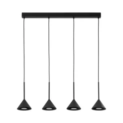Lampa wisząca CONO MINI czarna 4xGU10 * TK Lighting Discount