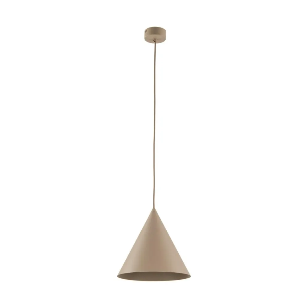 Lampa wisząca CONO M sabia beżowa 1xE27 * TK Lighting Best