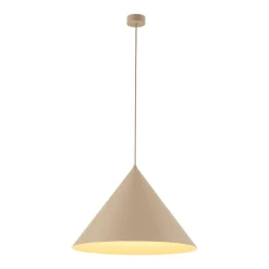 Lampa wisząca CONO XL sabia beżowa 1xE27 * TK Lighting Outlet