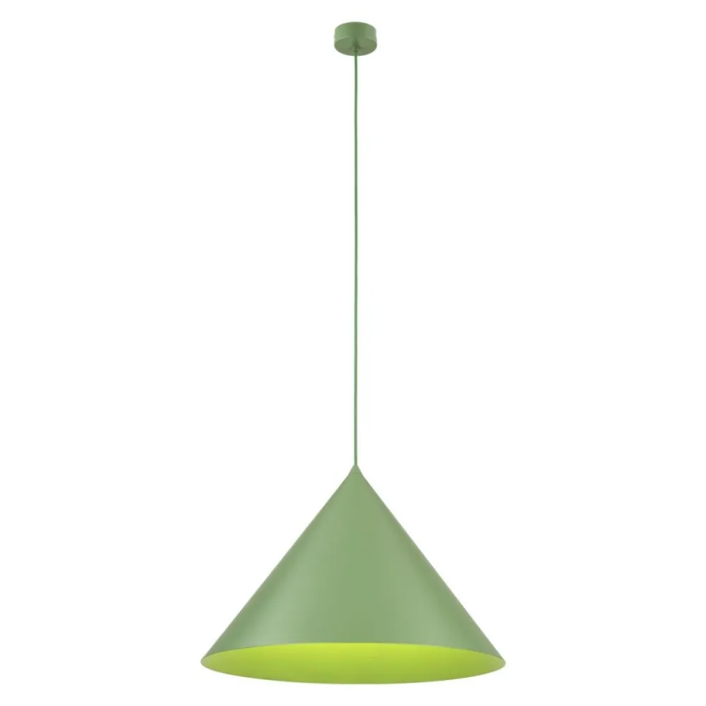 Lampa wisząca CONO XL zielona 1xE27 * TK Lighting New