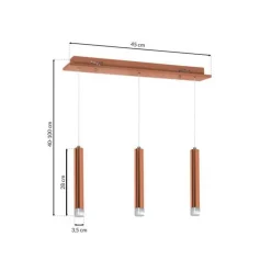 Lampa wisząca COPPER 15W LED * Eko-light Discount
