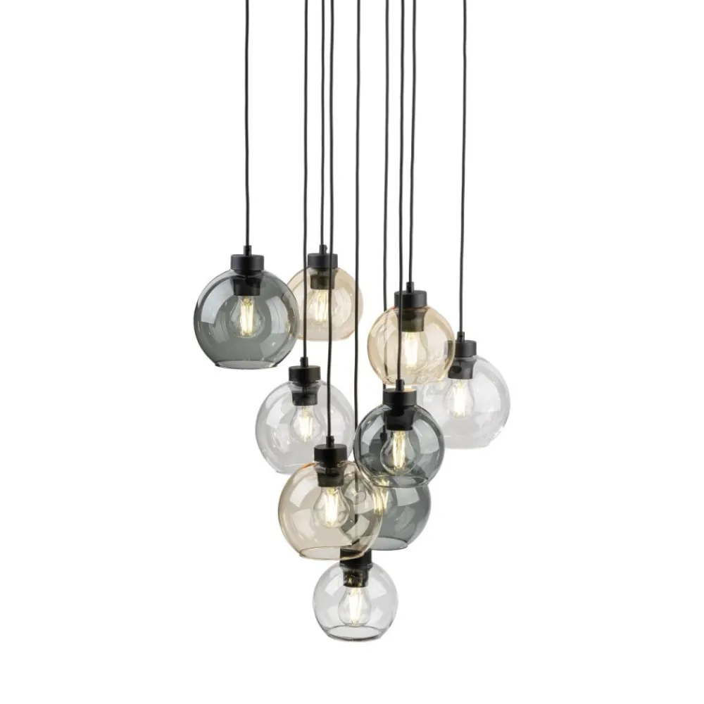 Lampa wisząca CUBUS czarna 9xE27 * TK Lighting