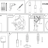 Lampa Wisząca CYLINDER L Czarny Transparentny Szklany Klosz 1xGU10 * Nowodvorski Online