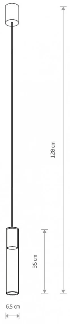 Lampa Wisząca CYLINDER L Złoty Transparentny Szklany Klosz 1xGU10 * Nowodvorski Hot