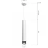 Lampa wisząca DANI Biały Srebrny 1xE27 8cm * Eko-light Hot