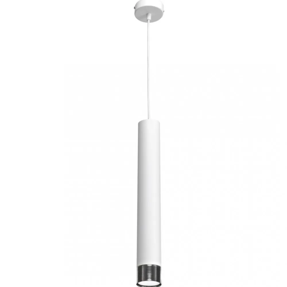 Lampa wisząca DANI Biały Srebrny 1xE27 8cm * Eko-light Hot