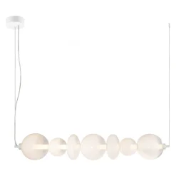 Lampa wisząca DAPHNE Biała Szklana 40W LED 3000K 118cm * Eko-light New