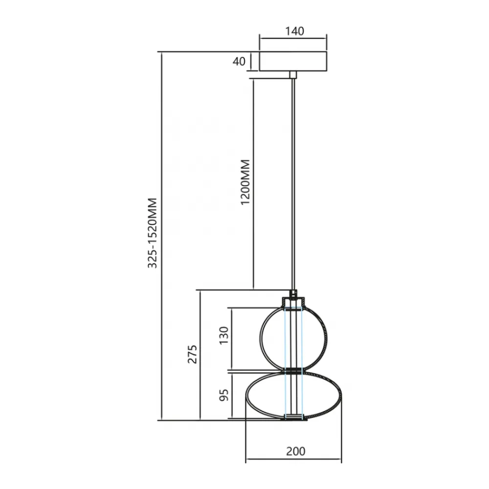 Lampa Wisząca DAPHNE Czarny Szklany Klosz 12W LED 20cm * Eko-light Discount
