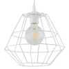 Lampa Wisząca DIAMOND Biały Metalowy Klosz 1xE27 22cm * TK Lighting Hot