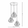 Lampa Wisząca DIAMOND Czarny Metalowe Klosze 3xE27 * TK Lighting Online