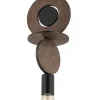 Lampa Wisząca DROPS WOOD C Czarny Brązowy 1xE27 * Nowodvorski