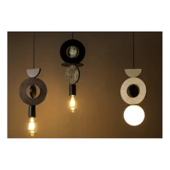 Lampa Wisząca DROPS WOOD E Czarny Brązowy 1xE27 * Nowodvorski