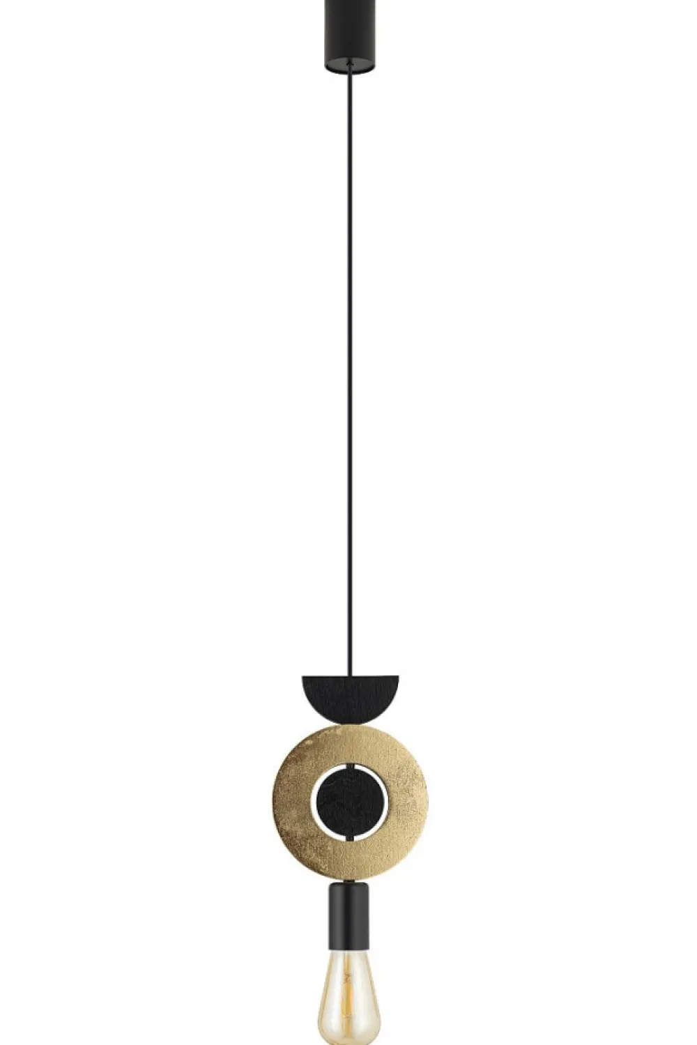 Lampa Wisząca DROPS WOOD F Czarny Brązowy 1xE27 * Nowodvorski Best