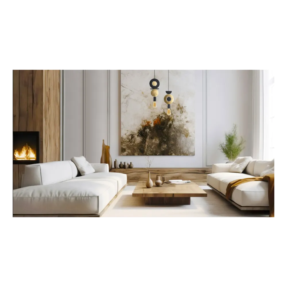 Lampa Wisząca DROPS WOOD F Czarny Brązowy 1xE27 * Nowodvorski Best