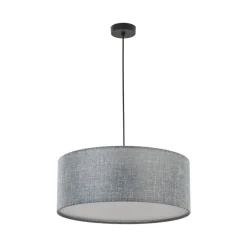 Lampa wisząca EARTH czarna abażur grafitowy 3xE27 * TK Lighting New