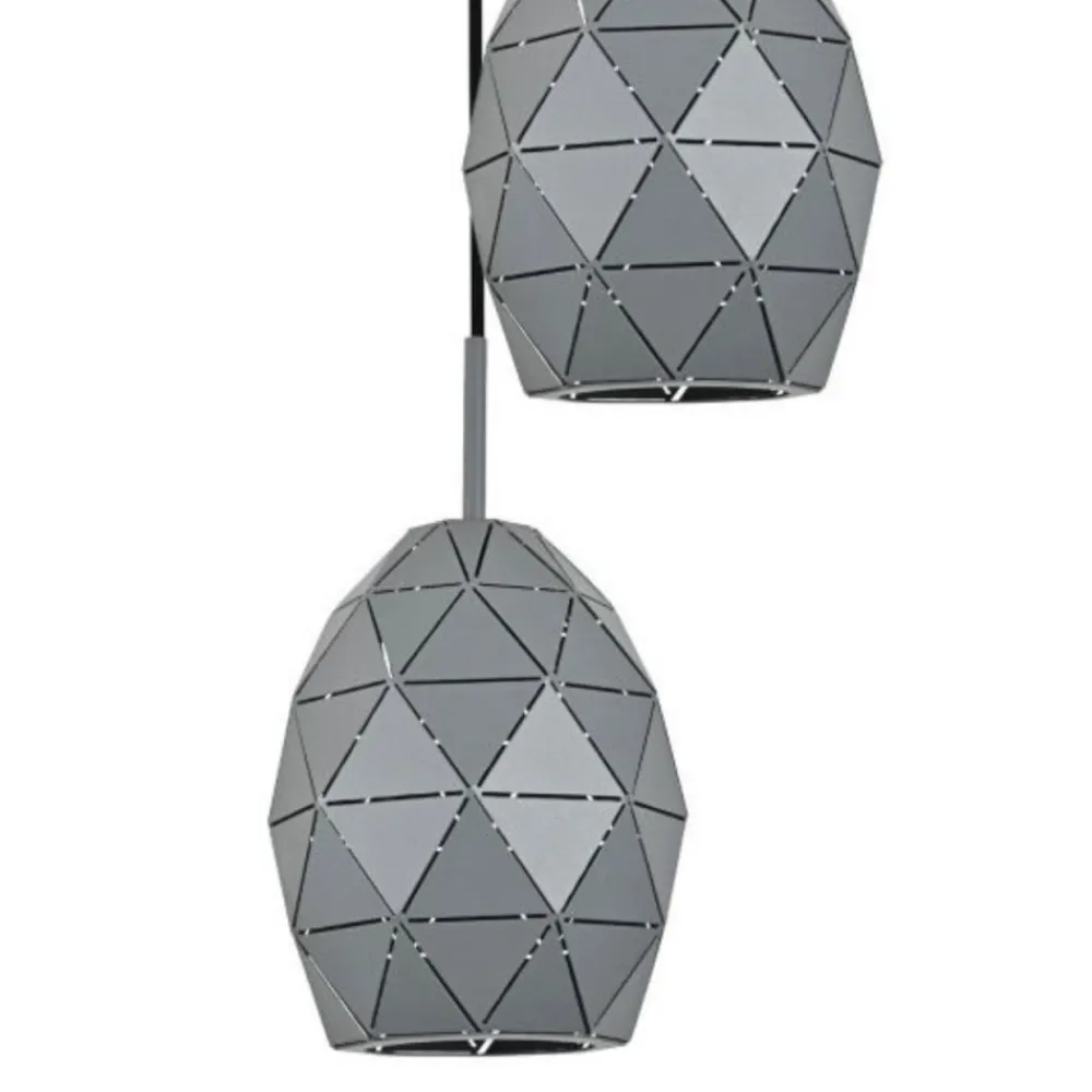 Lampa wisząca EGANA grafitowa 3xE27 * TK Lighting New