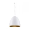 Lampa Wisząca EGG Biały Złoty Metalowy Klosz 1xE27 55cm * Nowodvorski Clearance