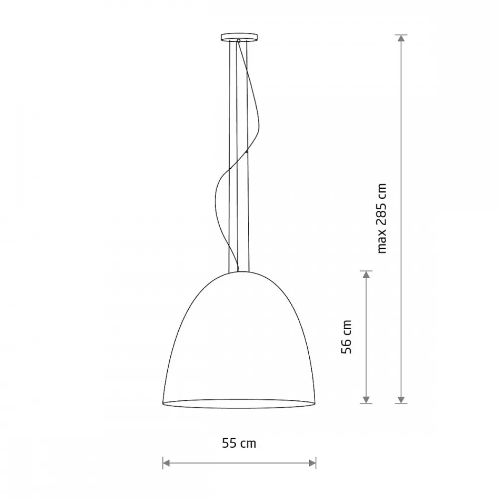 Lampa Wisząca EGG Biały Złoty Metalowy Klosz 1xE27 55cm * Nowodvorski Clearance