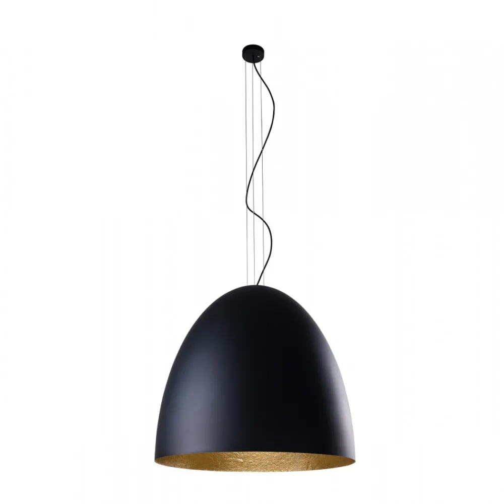 Lampa Wisząca EGG Czarny Złoty Metalowy Klosz 1xE27 75cm * Nowodvorski Clearance