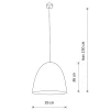 Lampa Wisząca EGG Czarny Złoty Metalowy Klosz 1xE27 38cm * Nowodvorski Discount