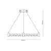 Lampa wisząca ELEGANCE Złota 36W LED 4000K 60cm * Eko-light Clearance
