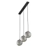 Lampa Wisząca ELENA Czarny Szklane Klosze 3xG9 * TK Lighting New