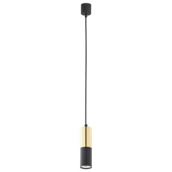 Lampa Wisząca ELIT Czarny Złoty 1xGU10 * TK Lighting