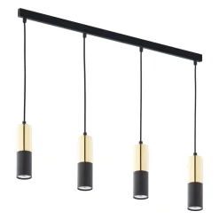 Lampa Wisząca ELIT Czarny Złoty 4xGU10 * TK Lighting New