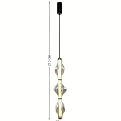 Lampa wisząca ELVA czarna 1xLED 22W 3000K * TK Lighting Online