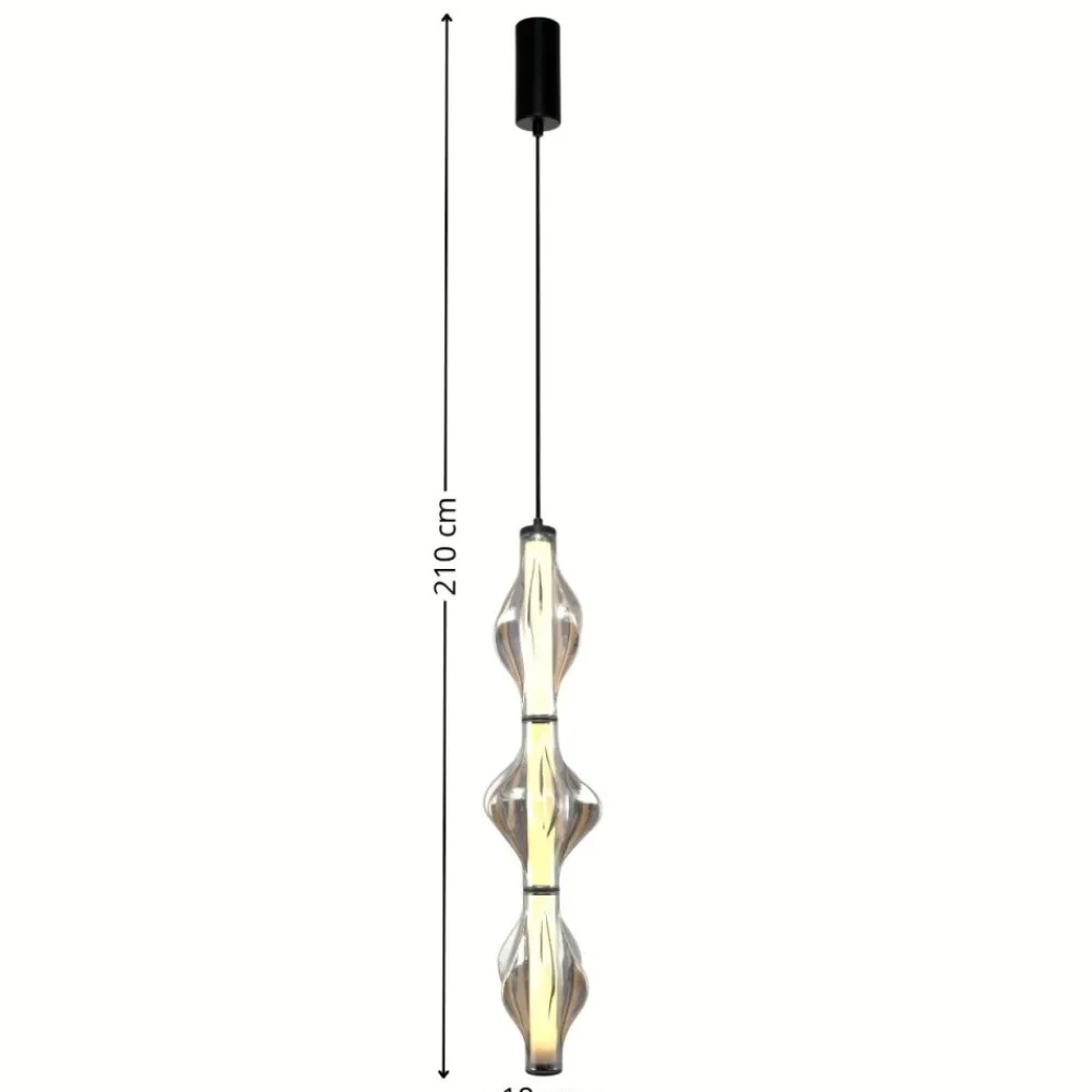 Lampa wisząca ELVA czarna 1xLED 22W 3000K * TK Lighting Online
