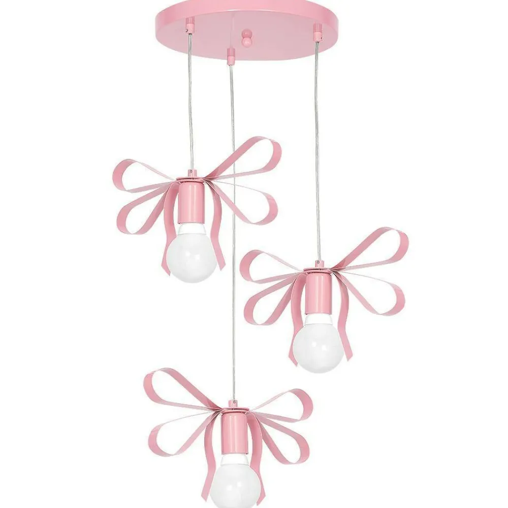 Lampa wisząca EMMA różowa 3xE27 * Eko-light Clearance