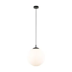 Lampa Wisząca ESME Biały Szklany Klosz 1xE27 35 cm * TK Lighting Best